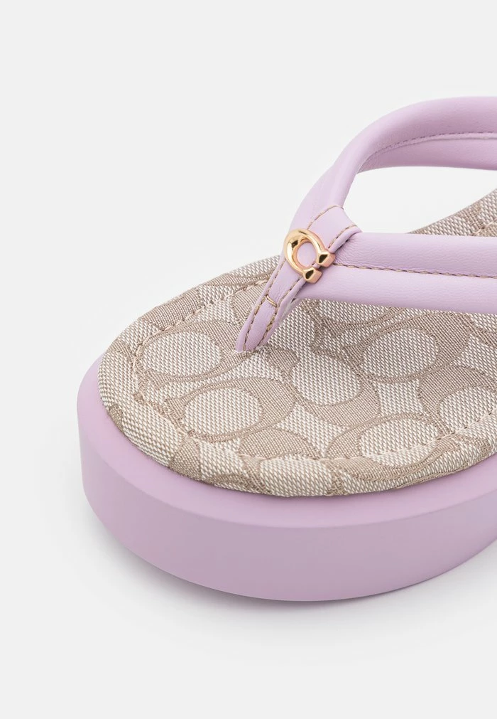 Hot Sale ⭐ Coach FRANKI - T-bar 🩴 Sandals - Violet 😍 7 Hot Sale ⭐ Coach FRANKI - T-bar 🩴 Sandals - Violet 😍 - Image 7