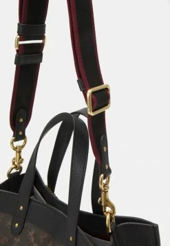 Cheap 💯 Coach HORSE AND CARRIAGE TOTE - 👜 Handbag - Black/brown 🌟 -Coach Sales 1046c5936b5f4ac8b07cf59995faae28