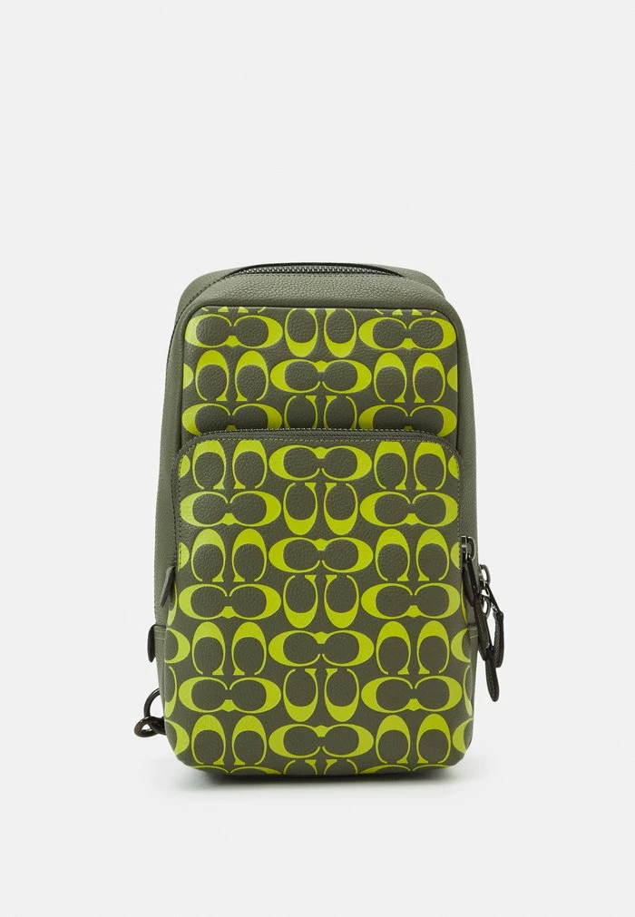 Buy ๐ Coach GOTHAM PACK SIGNATURE PEBBLE UNISEX - Across Body Bag - Army Green/key Lime โ 1 Buy ๐ Coach GOTHAM PACK SIGNATURE PEBBLE UNISEX - Across Body Bag - Army Green/key Lime โ