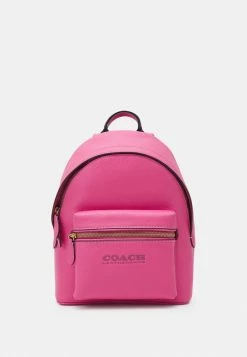 Deals 🧨 Coach POLISHED PEBBLE CHARTER 🎒 BACKPACK - Rucksack - Petunia ❤️