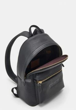 New ⭐ Coach POLISHED PEBBLE CHARTER 🎒 BACKPACK - Rucksack - Black ✔️ -Coach Sales 15ade0779424482488573f602d71bec6