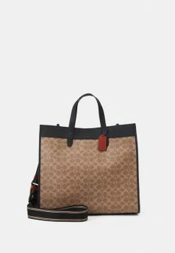 Best deal 🧨 Coach SIGNATURE FIELD TOTE UNISEX - Tote Bag - Tan 🛒