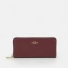 Flash Sale 🛒 Coach SMOOTH SLIM ACCORDION ZIP - Wallet - Wine 🎉