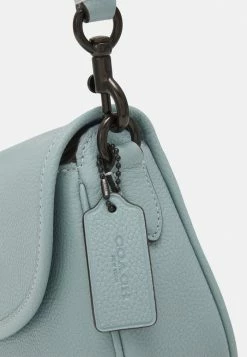 Cheap 🧨 Coach POLISHED PEBBLE WILLOW SADDLE BAG - Across Body Bag - Aqua 👏 -Coach Sales 23b72963b1454412b6ee046a92e5605c