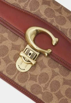 Cheap 🥰 Coach 🧥 COATED SIGNATURE STUDIO SHOULDER BAG - 👜 Handbag - Tan/rust 😍 -Coach Sales 2b37a53a432e4cb186f8ba4e2ace1835