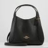 New 🤩 Coach POLISHED PEBBLE HADLEY HOBO - 👜 Handbag - Black 🎁
