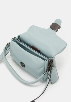 New ⭐ Coach COVERED CLOSURE PILLOW TABBY SHOULDER - 👜 Handbag - Aqua 🎁 -Coach Sales 3241bfd995a7431eafde0e41fd327005