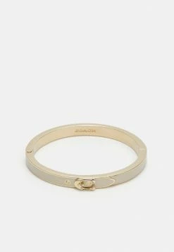 New ⌛ Coach C BUCKLE THIN BANGLE - Bracelet - Gold-coloured/chalk 🤩