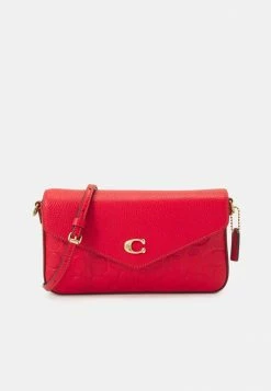 New ❤️ Coach SIGNATURE CROSSBODY - Across Body Bag - Sport Red 😀