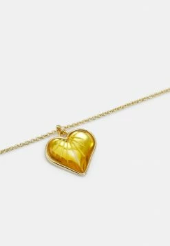 Promo 👏 Coach HEART CHAIN NECKLACE - Necklace - Gold-coloured 👍 -Coach Sales 3c91818d463e490794dfb0576aa3d68a