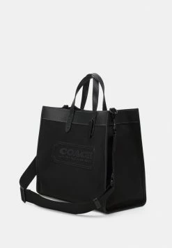 New 👏 Coach FIELD TOTE WITH BADGE UNISEX - Tote Bag - Black 🔔 -Coach Sales 3dc8edc7628d428ebb1529dbfcef2e8c