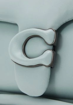 New ⭐ Coach COVERED CLOSURE PILLOW TABBY SHOULDER - 👜 Handbag - Aqua 🎁 -Coach Sales 3f2facc31e9d4a69b07864257434a831