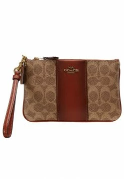 Cheap 🔥 Coach 🧥 COATED SMALL WRISTLET - Wallet - Tan Rust 💯 -Coach Sales 3f4547e3b0784fcf824cc1e1cfbea6aa
