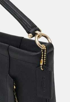 Cheap 🥰 Coach POLISHED PEBBLED SCOUT HOBO - 👜 Handbag - Black 🤩 -Coach Sales 3f54b4104e9c423f80ae104ccbf8ad09