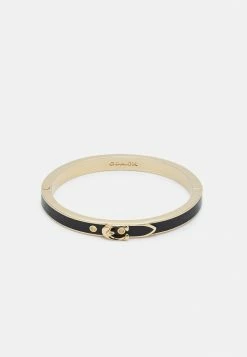 Best Sale ✨ Coach C BUCKLE THIN BANGLE - Bracelet - Gold-coloured/black ⭐