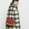 Best Sale 🎉 Coach 🧥 COATED SIGNATURE MADISON SHOULDER BAG - Across Body Bag - Tan Rust 🤩