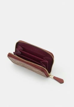 Best deal 😀 Coach 🧥 COATED SIGNATURE SMALL ZIP AROUND CARD CASE - Wallet - Tan Rust 🎉 -Coach Sales 44f32818bcb2419c8afc272201b62961