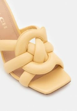 Discount 🎉 Coach KELLIE - Heeled Mules - Vanilla 🤩 -Coach Sales 486a8c34d19b4ac18943dd6d82f7151f