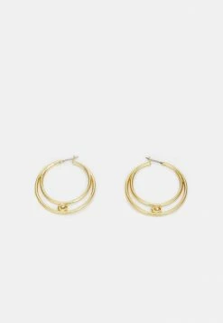 Cheap 🥰 Coach DOUBLE HOOP EARRINGS - Earrings - Gold-coloured 😍