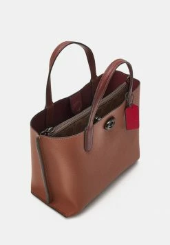 Deals 🤩 Coach SIGNATURE INTERIOR WILLOW - Tote Bag - Saddle 🤩 -Coach Sales 537008ab9b014c9d98b4a1af89156363