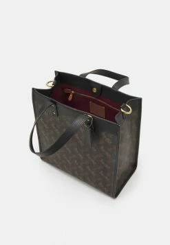 Cheap 💯 Coach HORSE AND CARRIAGE TOTE - 👜 Handbag - Black/brown 🌟 -Coach Sales 537b7a5721d840e49c6537205151e524