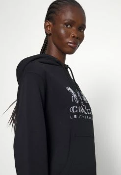 Deals 😉 Coach EVERGREEN HORSE AND CARRIAGE HOODIE - Sweatshirt - Black ⭐ -Coach Sales 553ba64e099a4415b151e989a719dc47