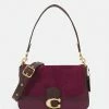 Wholesale 🌟 Coach WITH FLAP SOFT TABBY SHOULDER BAG - 👜 Handbag - Deep Berry ✨
