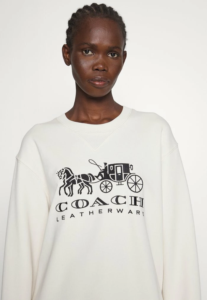 Flash Sale ✨ Coach EVERGREEN HORSE AND CARRIAGE CREWNECK - Sweatshirt - Chalk 🎉 5 Flash Sale ✨ Coach EVERGREEN HORSE AND CARRIAGE CREWNECK - Sweatshirt - Chalk 🎉 - Image 5
