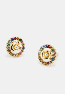 Best Pirce 🤩 Coach MULTI STUD EARRINGS - Earrings - Gold-coloured/multicolor 🔔 -Coach Sales 65f19e5b38084eaf9e49e624b26c10cd