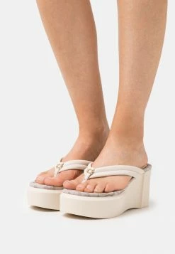 Best deal ⌛ Coach FRANKI - T-bar 🩴 Sandals - Chalk 🎉