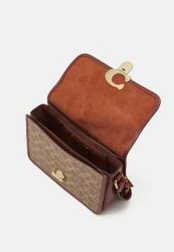 Cheap 🥰 Coach 🧥 COATED SIGNATURE STUDIO SHOULDER BAG - 👜 Handbag - Tan/rust 😍 -Coach Sales 6b80bdd3eef8474bbba7bb3e48830e27