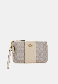 Outlet ๐ Coach SIGNATURE SMALL WRISTLET - Wallet - Stone Ivory ๐