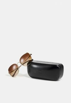 Coupon 🔔 Coach 👓 Sunglasses - Shiny Light Gold-coloured 😍 -Coach Sales 6e0ef2d8ca7640dc9ada690aad8887b4