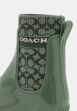 Budget 👍 Coach RIVINGTON RAIN BOOTIE - Wellies - Green ✔️ -Coach Sales 7299b7383f784038b5c764b20baf1d9e
