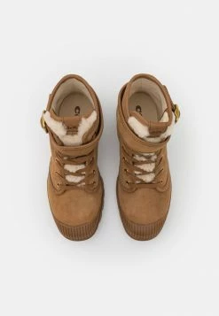 Discount 😍 Coach TROOPER MID TOP BOOT - Lace-up Ankle 🥾 Boots - Coconut/natural 😀 -Coach Sales 730235e06e7f4445a3943e01218e248a