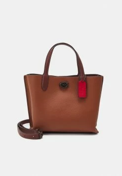 Deals 🤩 Coach SIGNATURE INTERIOR WILLOW - Tote Bag - Saddle 🤩