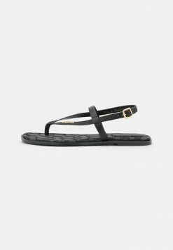 Discount 😍 Coach JOSIE RECYCLED - T-bar 🩴 Sandals - Black 🛒