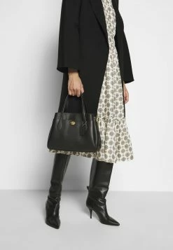 New 🔔 Coach LORA CARRYALL - 👜 Handbag - Black ✔️