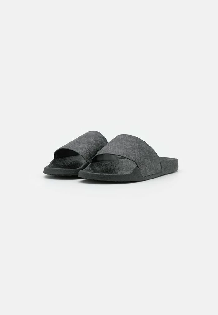Cheapest ๐ Coach UDELE ๐งฅ COATED SLIDE - Mules - Charcoal/black โ 3 Cheapest ๐ Coach UDELE ๐งฅ COATED SLIDE - Mules - Charcoal/black โ - Image 3