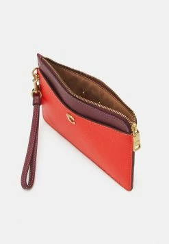 Brand new 🛒 Coach COLORBLOCK ZIP WRISTLET - Wallet - Red Orange Multi 👍 -Coach Sales 7e597b37e28e4f94a7318fc109f4507e
