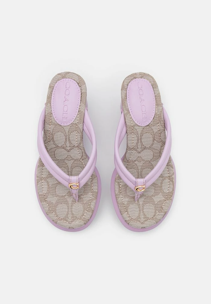 Hot Sale ⭐ Coach FRANKI - T-bar 🩴 Sandals - Violet 😍 5 Hot Sale ⭐ Coach FRANKI - T-bar 🩴 Sandals - Violet 😍 - Image 5