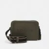 Flash Sale 👏 Coach CHARTER CROSSBODY IN SPORT CALF WITH BADGE UNISEX - Across Body Bag - Army Green ⌛