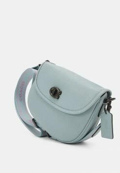 Cheap 🧨 Coach POLISHED PEBBLE WILLOW SADDLE BAG - Across Body Bag - Aqua 👏 -Coach Sales 87e6179bc25a451485b8c864b929a81c