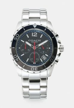Outlet 🤩 Coach KENT - Chronograph ⌚ Watch - Silver-coloured/blue 🎁