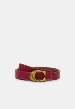 Hot Sale 😍 Coach SCULPTED REVERSIBLE BELT - Belt - Saddle/red ✔️ -Coach Sales 8faa8ef7e6fa40adb303a7a53db51a1e