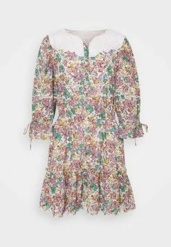 Coupon ⌛ Coach PRINTED MINI TIERED 👗 DRESS - Day 👗 DRESS - Purple/green 😍