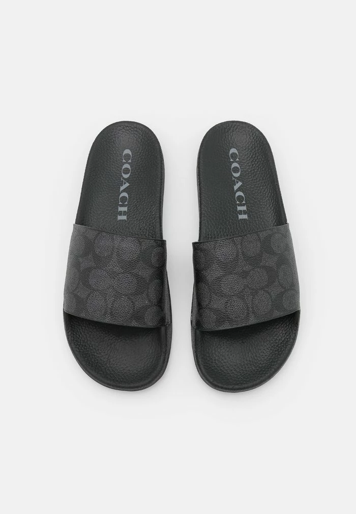 Cheapest ๐ Coach UDELE ๐งฅ COATED SLIDE - Mules - Charcoal/black โ 5 Cheapest ๐ Coach UDELE ๐งฅ COATED SLIDE - Mules - Charcoal/black โ - Image 5