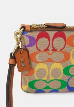 Cheap 🔔 Coach PRIDE 🧥 COATED SIGNATURE SMALL WRISTLET - Clutch - Tan Natural/multi ⌛ -Coach Sales 99e4bbe5e8ad47148c324b74edcea9a2