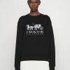New 🤩 Coach EVERGREEN HORSE AND CARRIAGE CREWNECK - Sweatshirt - Black 🥰