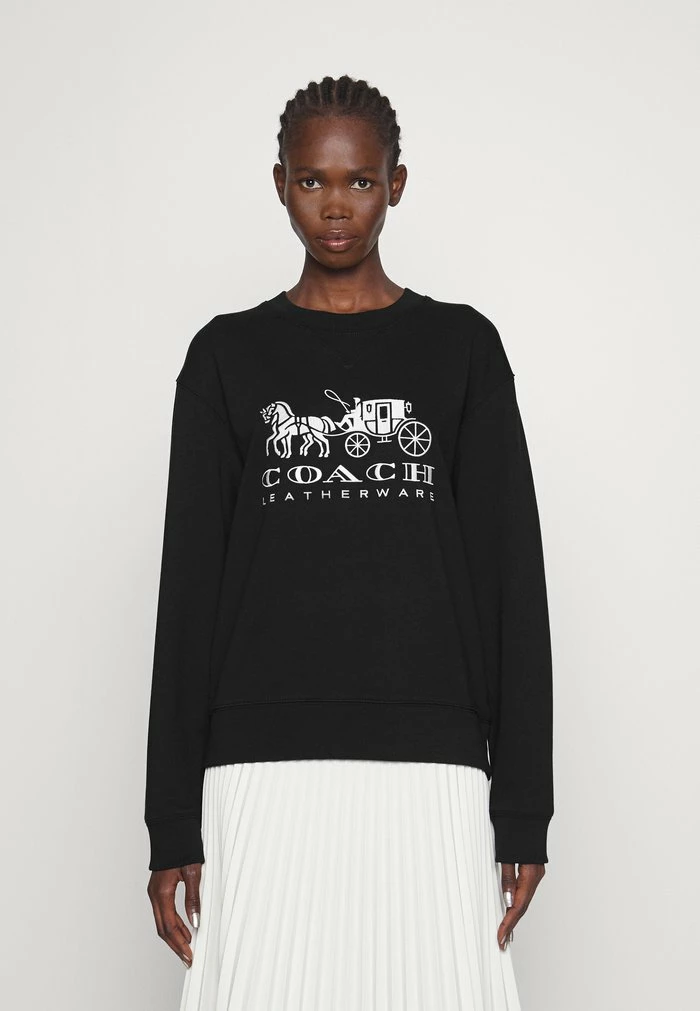 New 🤩 Coach EVERGREEN HORSE AND CARRIAGE CREWNECK - Sweatshirt - Black 🥰 1 New 🤩 Coach EVERGREEN HORSE AND CARRIAGE CREWNECK - Sweatshirt - Black 🥰